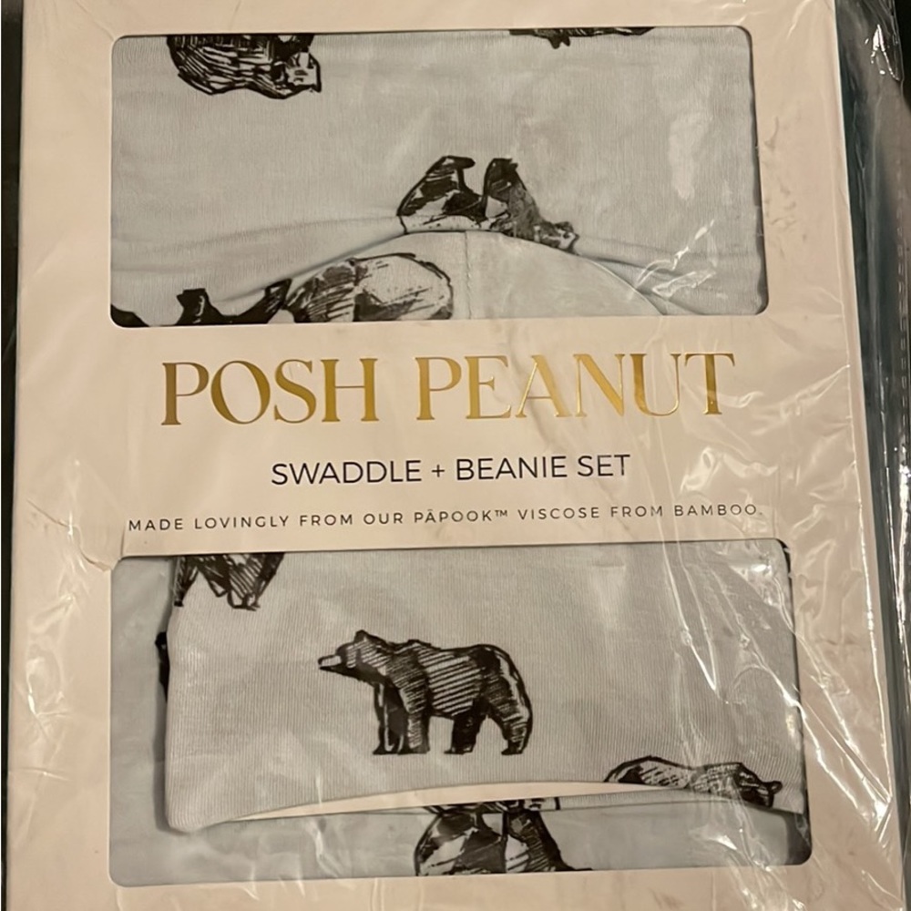 posh peanut swaddle set